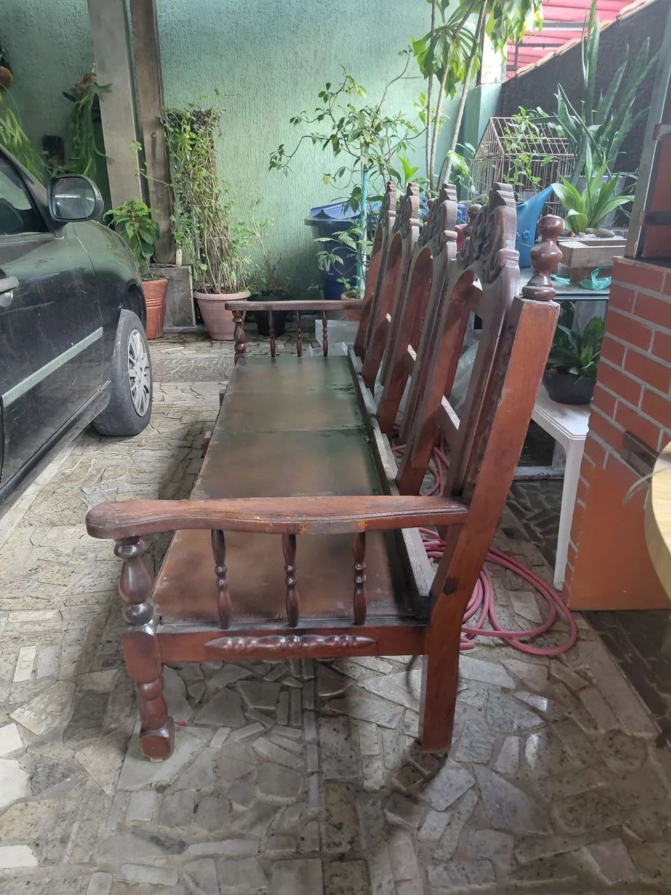 Vende se sofá madeira rústica  - Foto 4