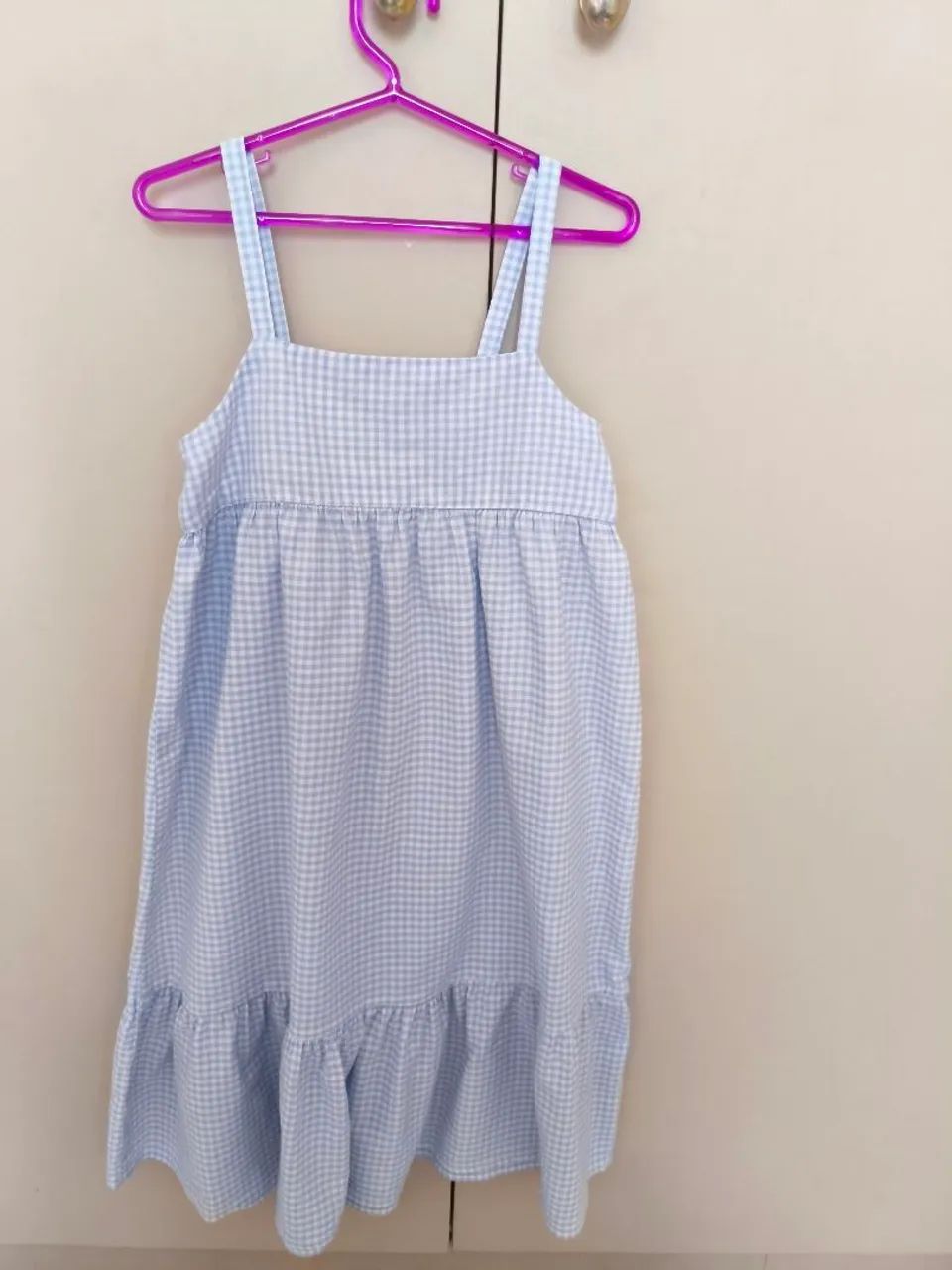 Vestido xadrez infantil 