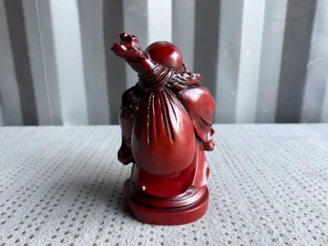 Buda Risonho em madeira - Foto 4