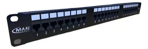 Patch Panel Maxi Telecom CAT5 24 Portas MTP-1024 - Rack 19" - Foto 2