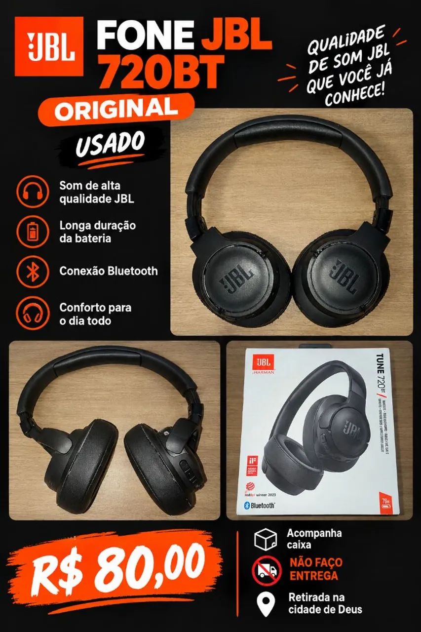 Fone JBL original 720BT 