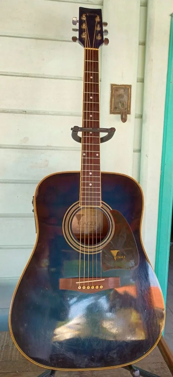 Violao Aço Folk Eletrico Eagle Ch 887 Sb Destro