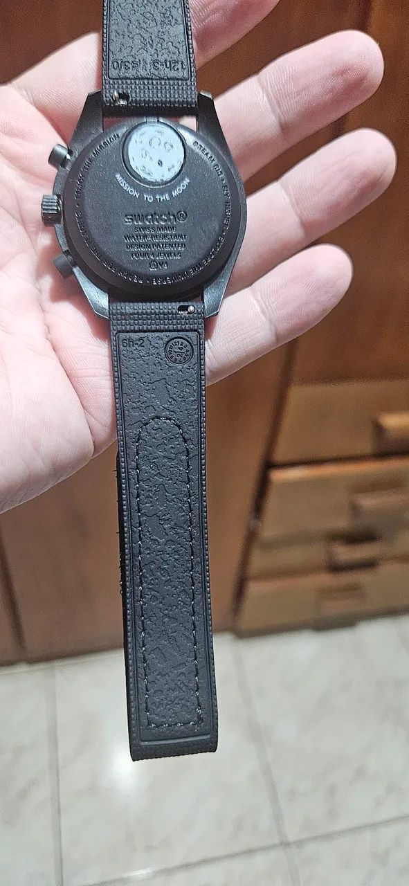 Relógio Omega x Swatch Moonswatch - Pulseira Nova - Foto 3