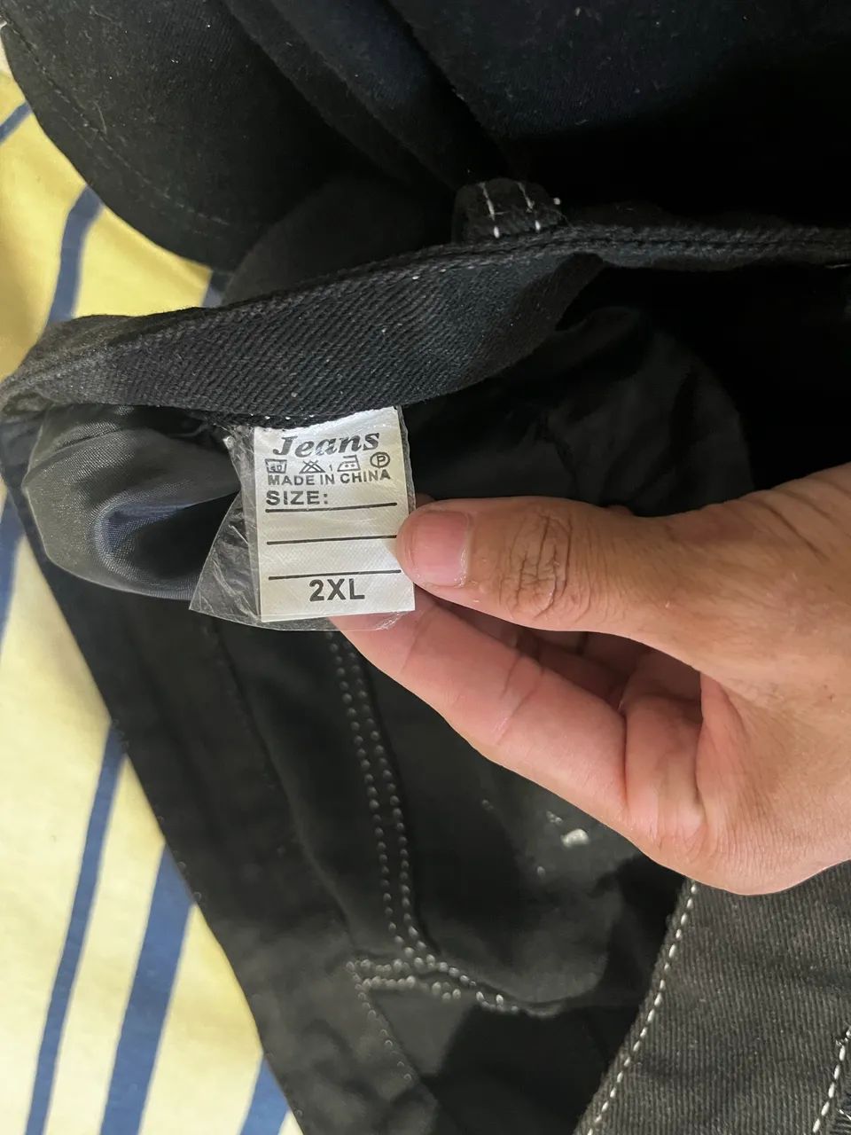 Roupa Calça Y2K Calça Larga Calça Emo Telefone  - Foto 3