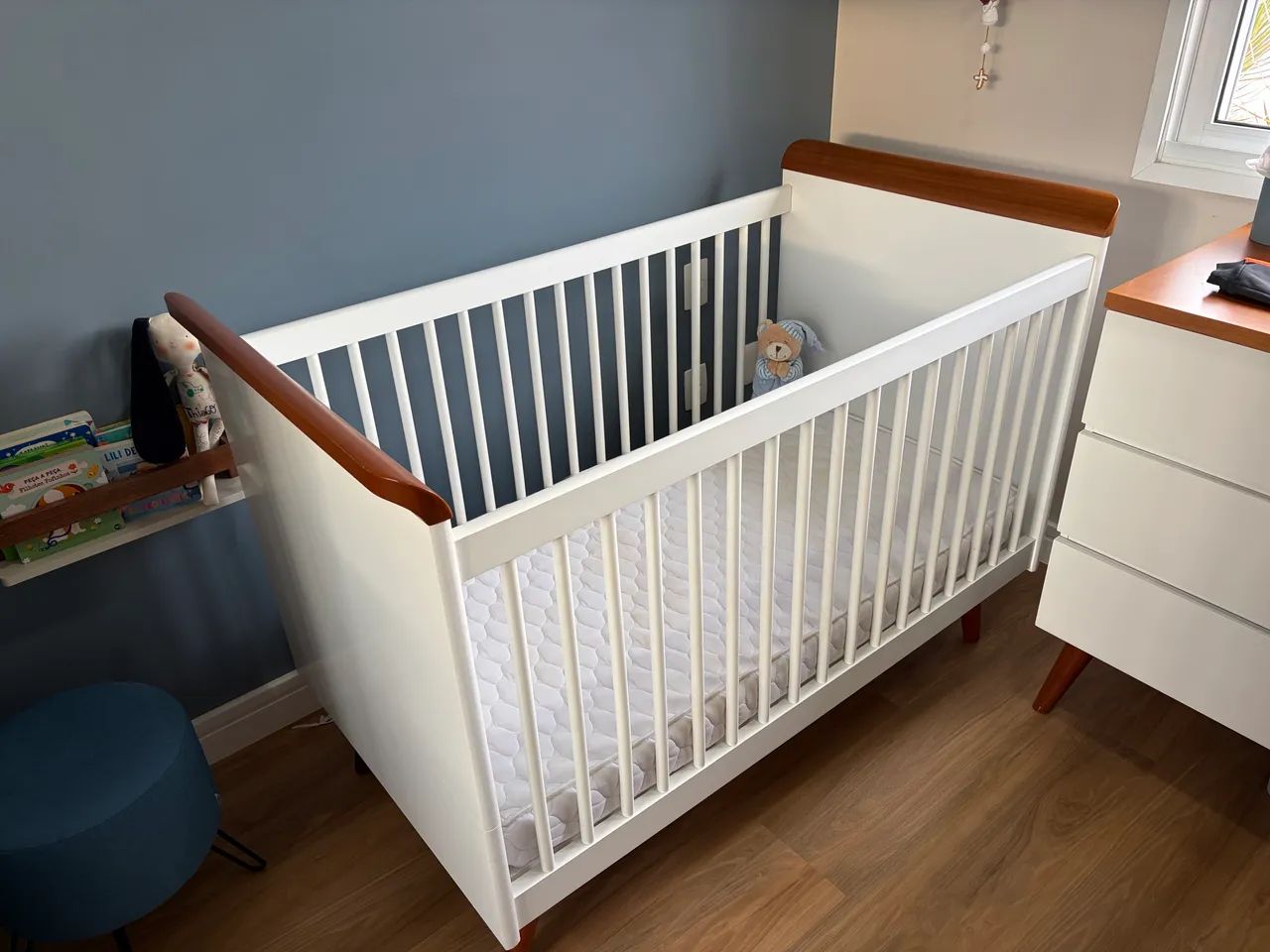 Berço Nápoles (BAIXOU) - Transforma em mini cama!