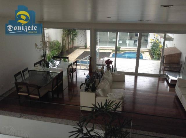 Sobrado com 3 dormitórios à venda, 384 m² por r$ 3.800.000,01 - jardim - santo andré/sp - Foto 2
