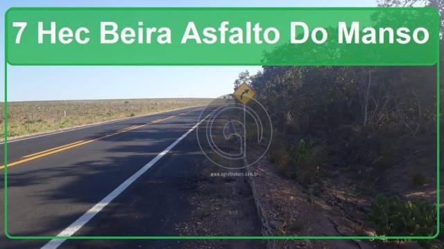 Chácara 7 hec na beira do asfalto estrada do manso à venda por r$ 120.000,00