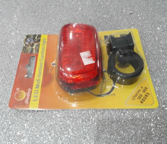 Sinalizador Pisca Varias Funções 5 Led Bicicleta - Foto 5