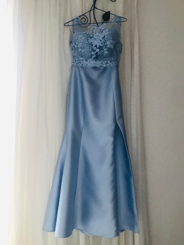 vestido zibeline azul