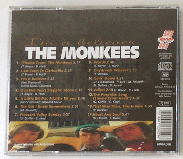 CD The Monkees - I'm A Believer - Foto 3