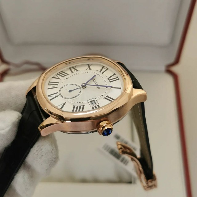 Relógio Cartier Drive Automático em Couro Novo  - Foto 4