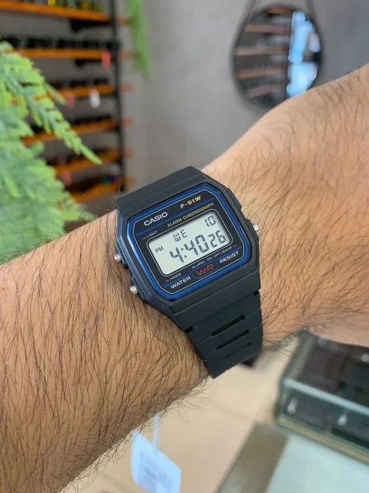 Relógio Casio Digital Funcional F-91W Novo (Com Garantia)