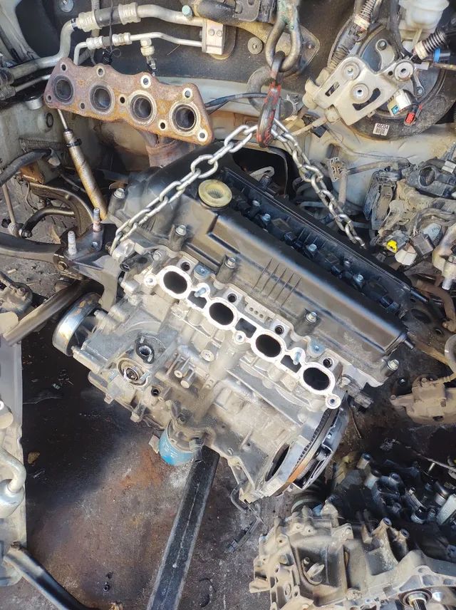 Motor parcial Hyundai HB20 1.6 16v flex a basa de troca  - Foto 3