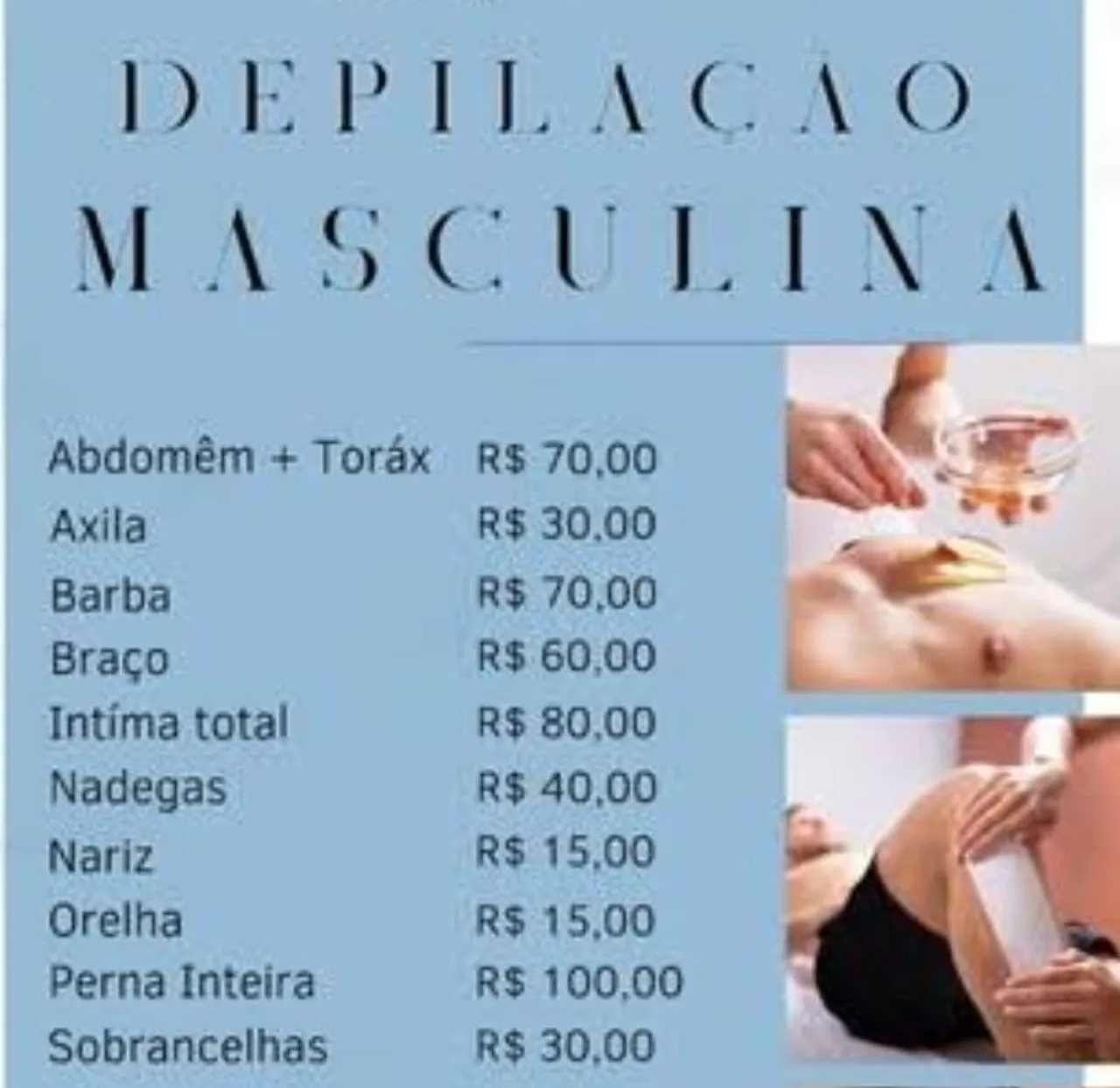 depilacao masculina