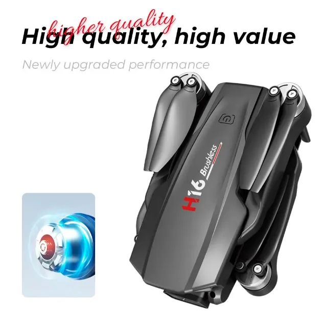 Drone H16 Manobras 2 Câmeras Fotografia aérea sem escova, Brinquedo, Controle Remoto wi fi - Foto 4