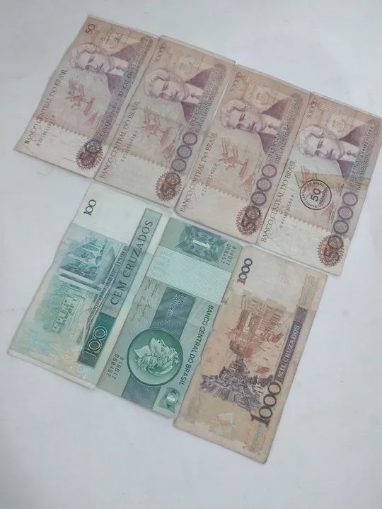 Notas  antigas de Cruzeiro e Cruzado! Coleção incrível! - Foto 3