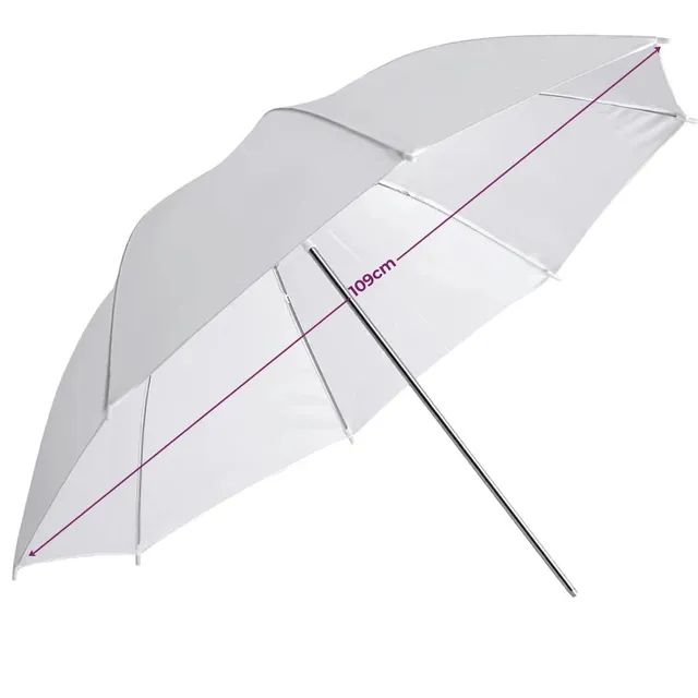 Sombrinha Branca Difusora 109cm Sou Foto - Foto 5