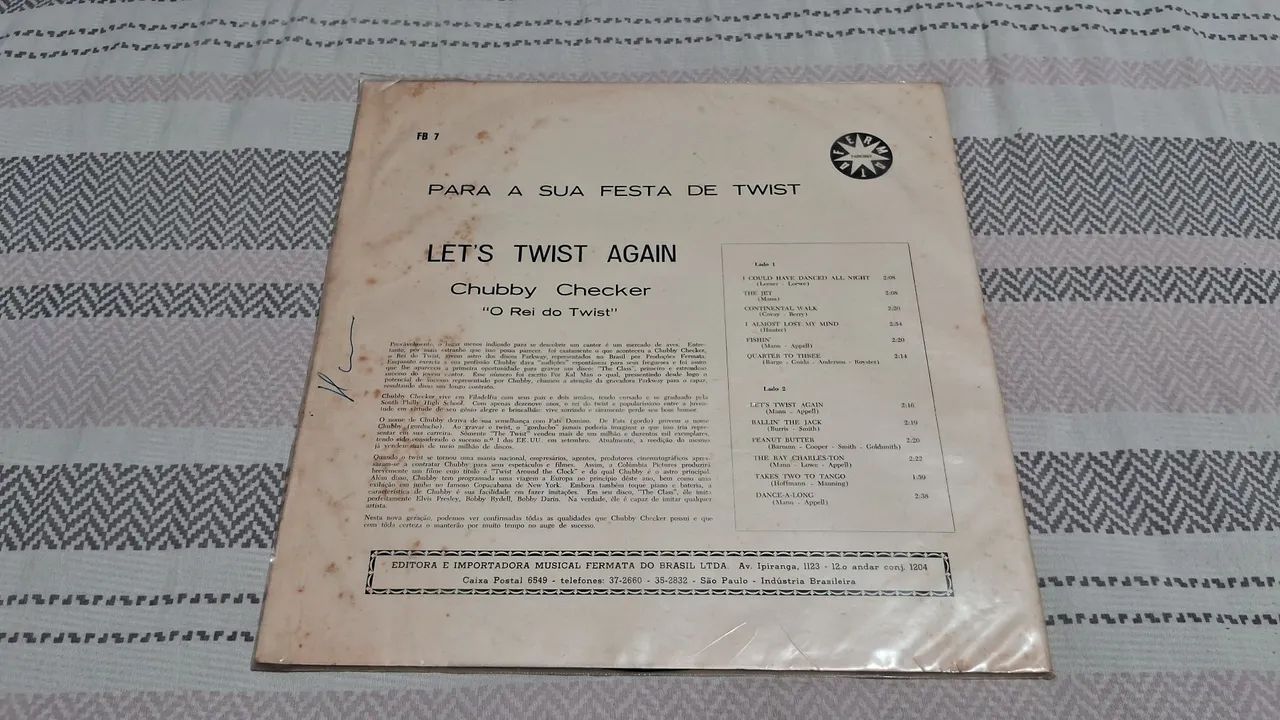 LP DISCO - CHUBBY CHECKER - LETS TWIST AGAIN. - Foto 2