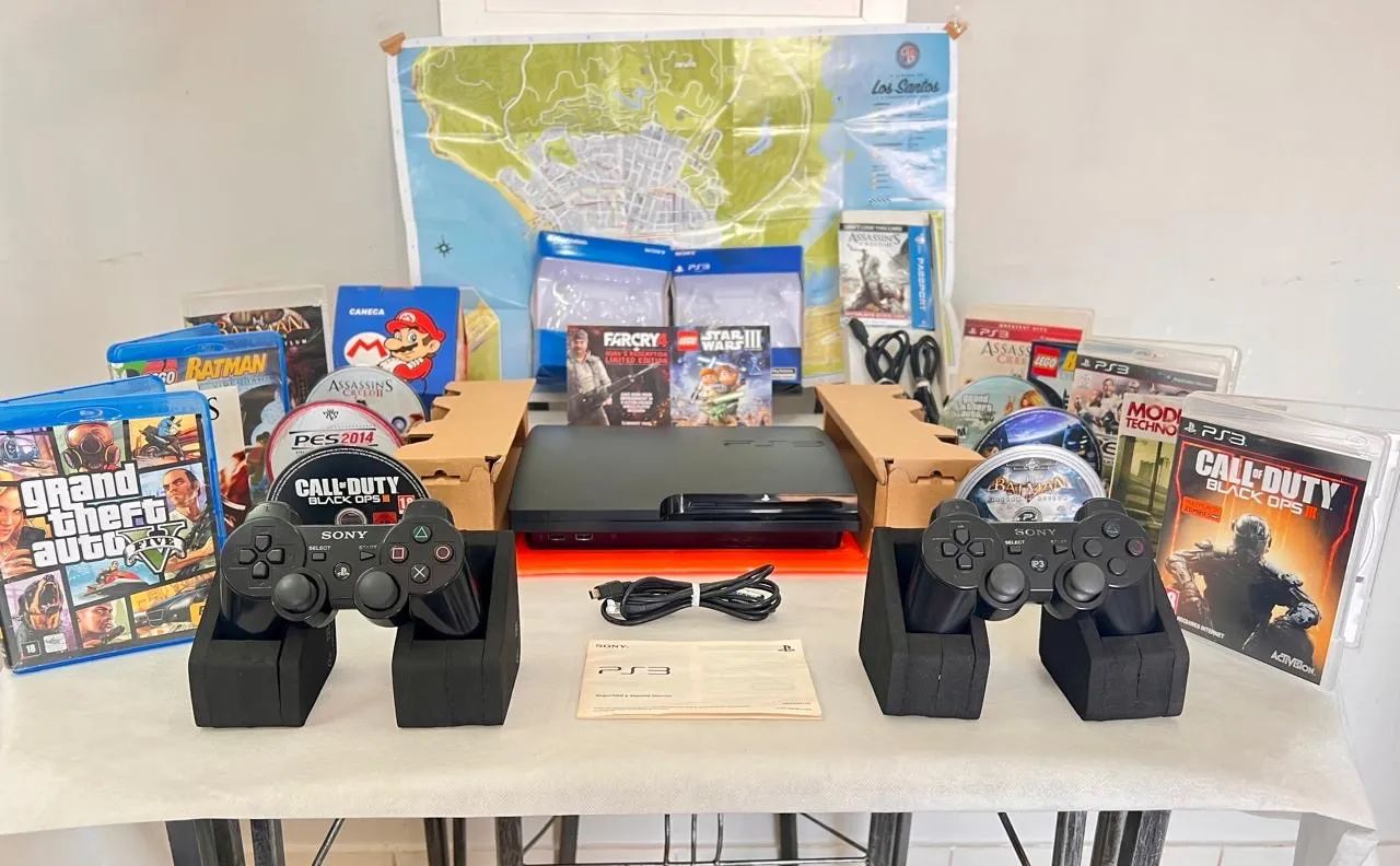 PlayStation 3 Desbloqueado + 2 controles sem fio + jogos + parcelo em até 12x  - Foto 6