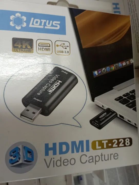 Placa de captura de Vídeo Hdmi Usb 4K