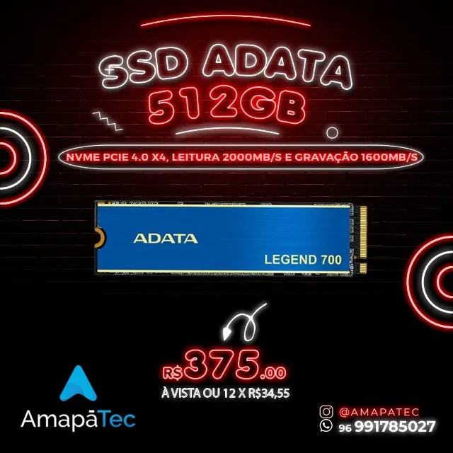 Ssd M2 Nvme Adata 512gb