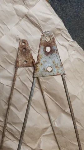 bicicleta antiga bagageiro traseiro usado original - Foto 3