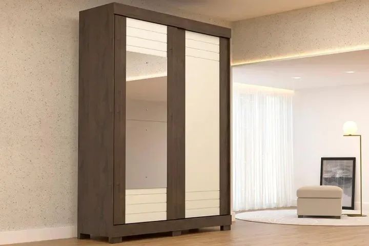 Roupeiro Ayla - Estrutura em MDF de 12mm na promoção da semana