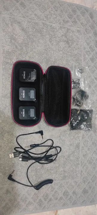 microfone sem fio synco G2 A2 lapela 2,4ghz preto