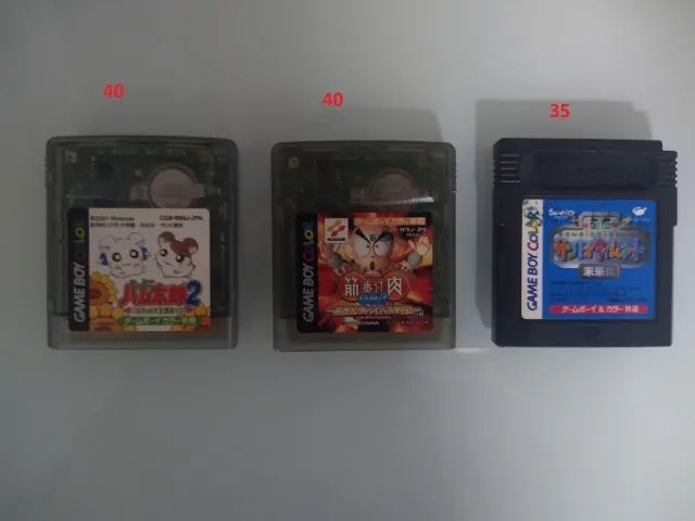 jogos originais de game boy clássico e GB color - favor ver fotos e o anuncio