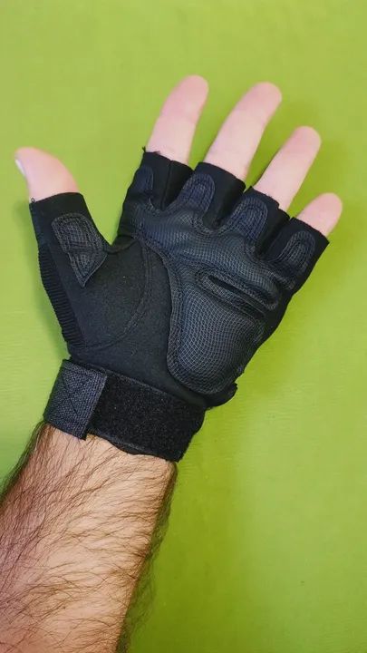 Luvas tática de meio dedo - Foto 2
