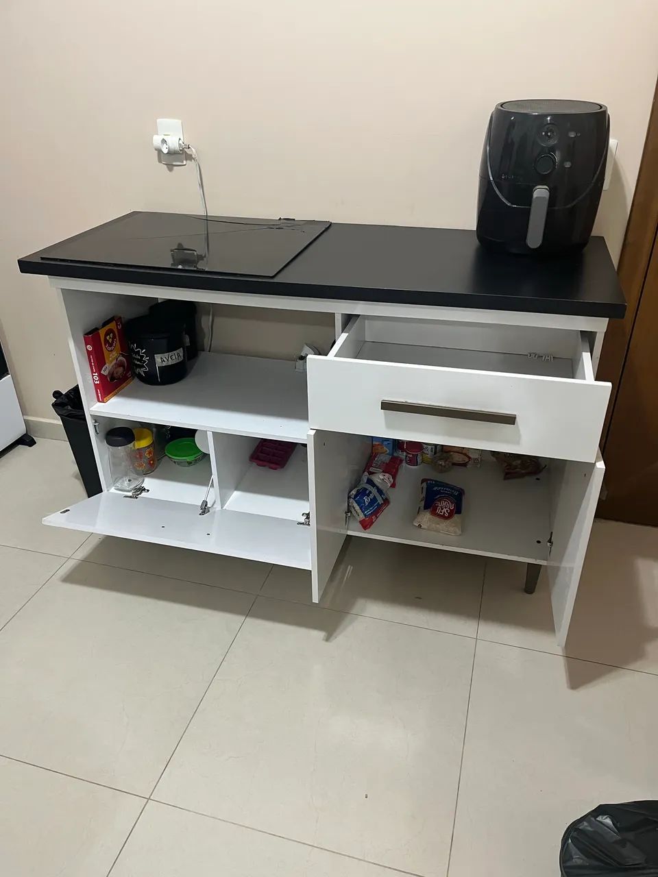 Balcão com Cooktop 4 bocas incluso