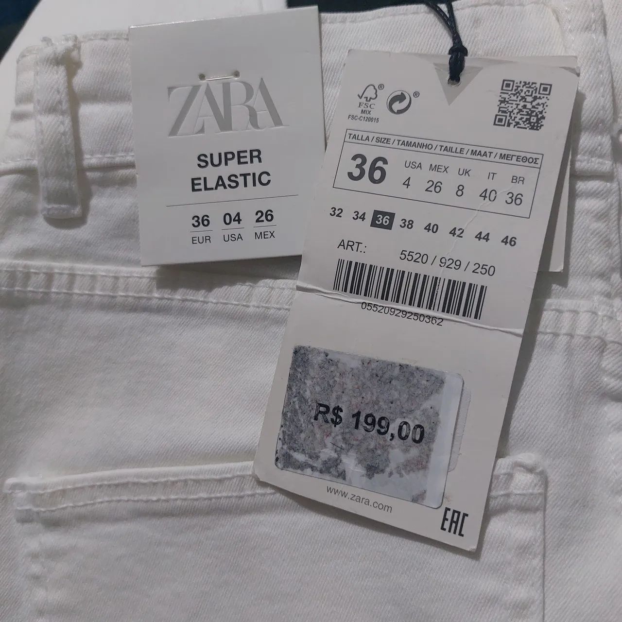 Zara calça skiny cintura alta - Foto 3