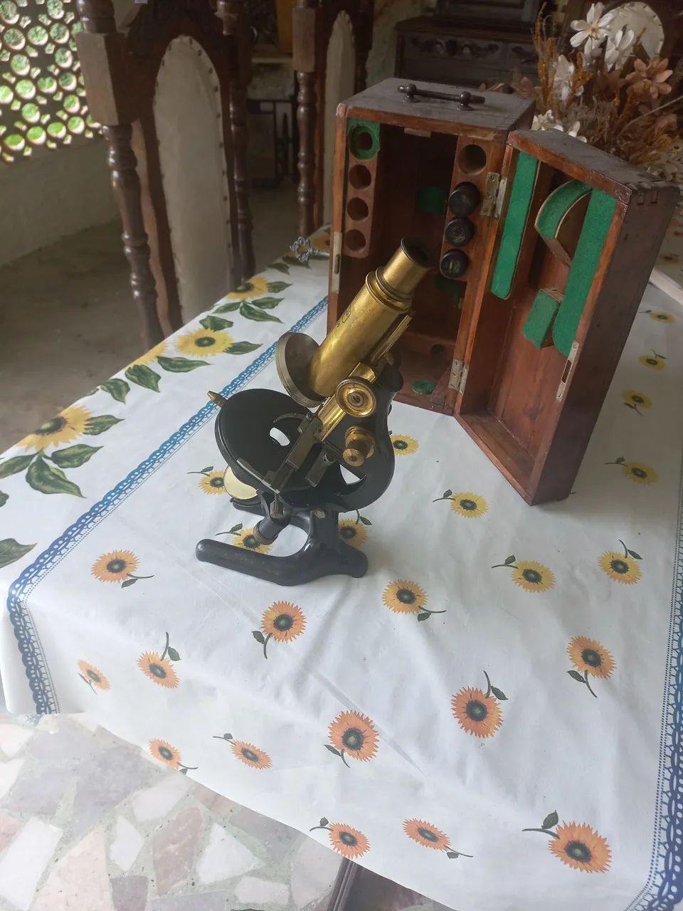 Microscópio Antigo carl zeiss 