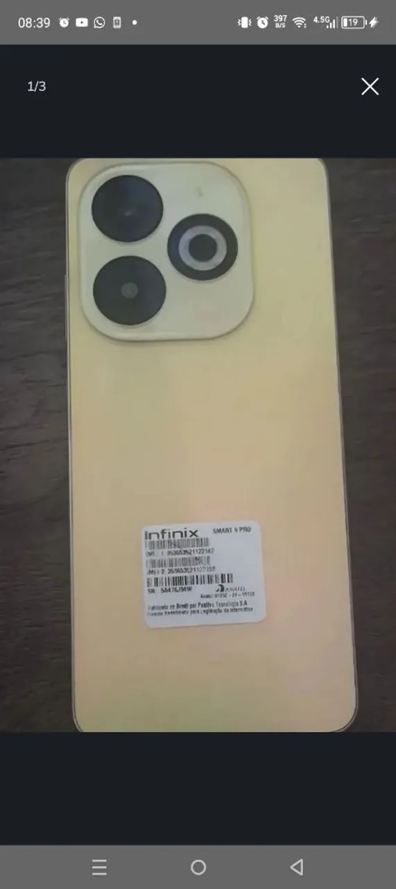 Celular infinix 8 pro 256