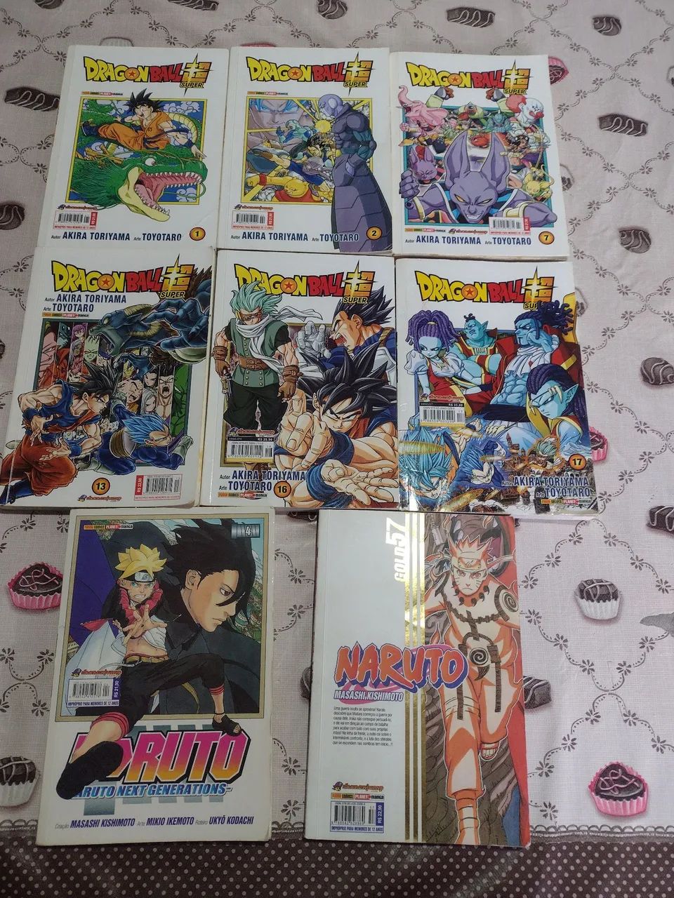 Mangás Dragon Ball Super e Naruto 