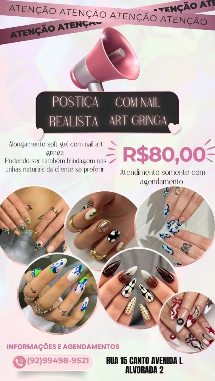 Alongamento Soft Gel - Agende seu horário - Foto 2