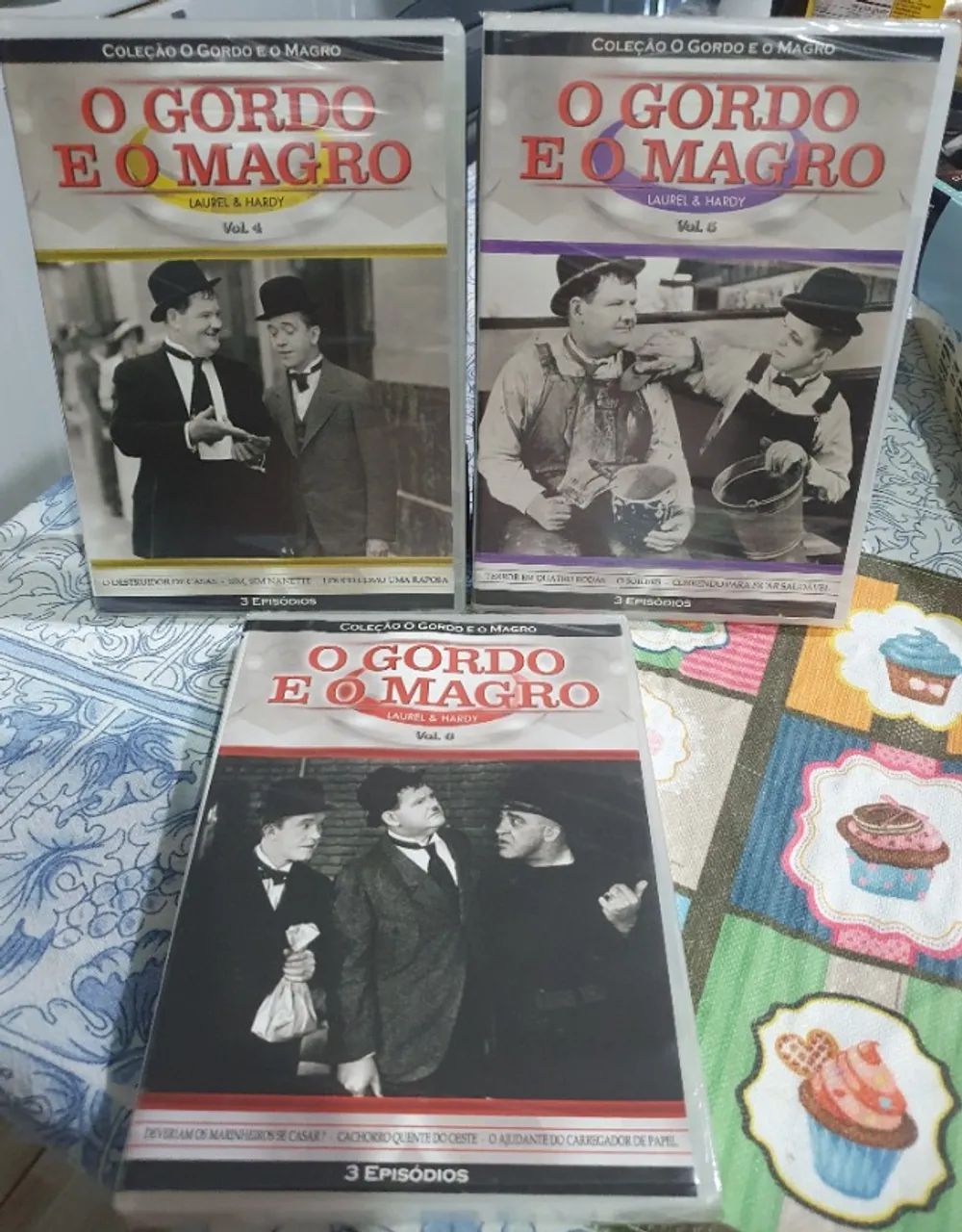 DVD O Gordo e O Magro 1ª e 2ª Temporada Box C/3 Dvds cada Lacrados Original - Foto 5
