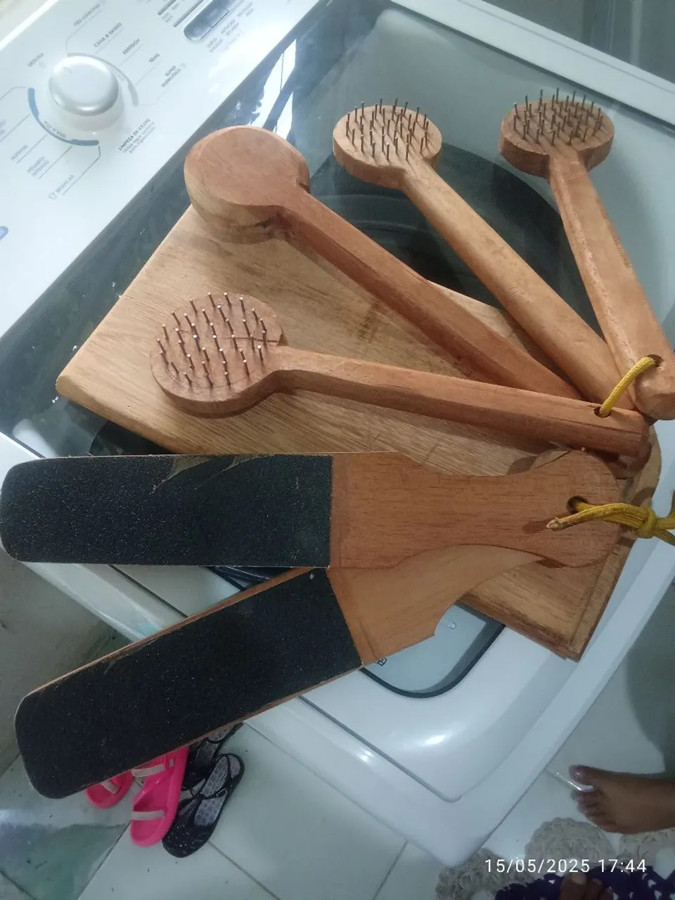 Kit de Utensílios de Cozinha em Madeira