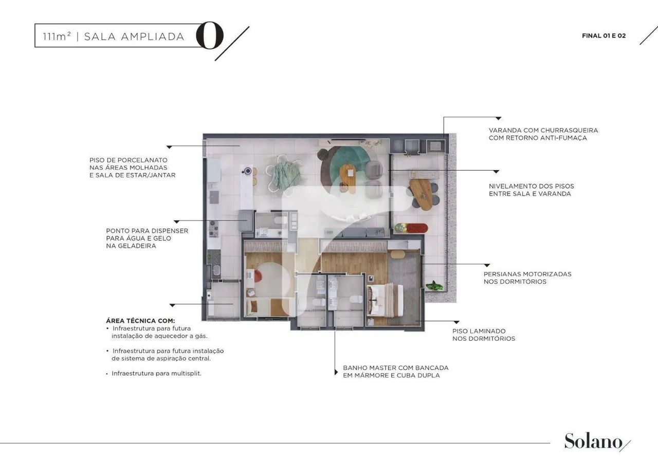 Apartamento com 3 dormitórios à venda, 111 m² por R$ 1.176.100,00 - Residencial Solano - L - Foto 5