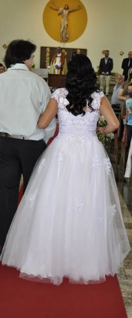 Vestido de noiva elegante e romântico - Foto 2