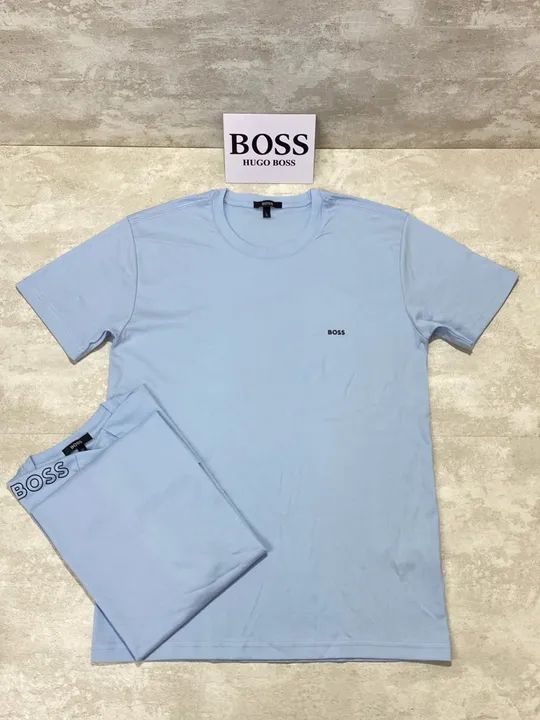 Camiseta Hugo Boss Importada - T-Shirt Logo Frontal e Ombro - Foto 4