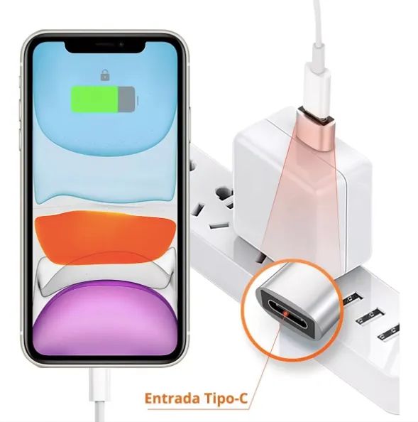 990 Adaptadores Plug Usb Tipo C Fêmea X Usb Macho - Foto 5
