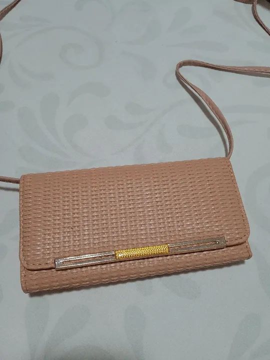 Bolsa carteira rosa claro 