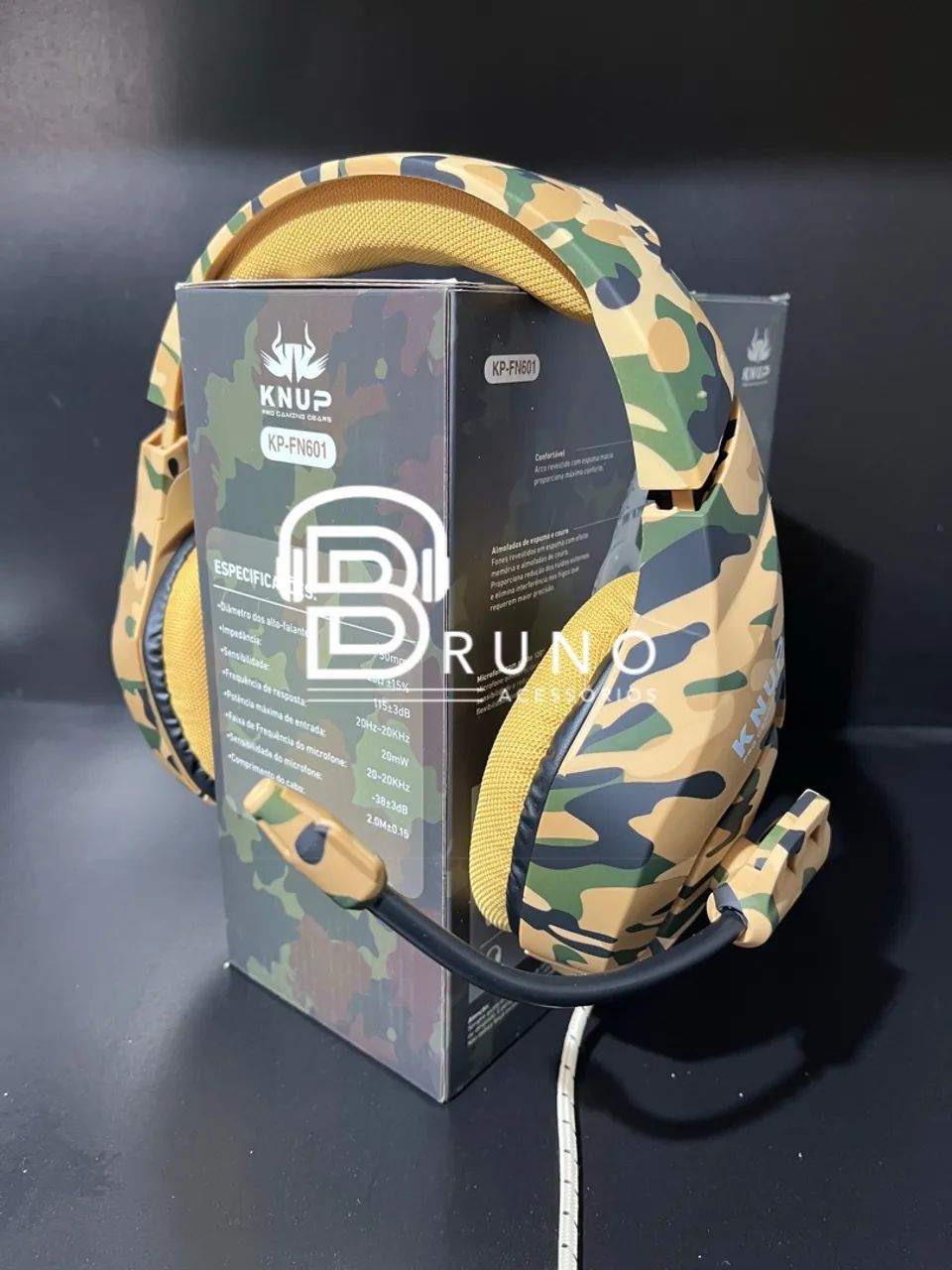K-M18 Camo Gaming Headset - New444717018352209921