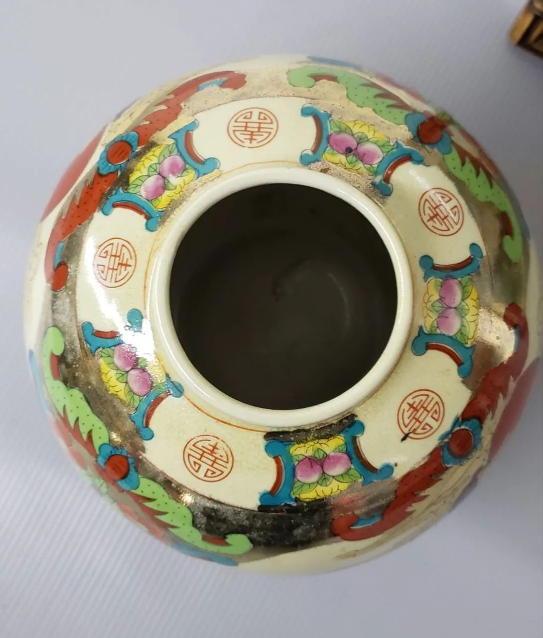 Vaso de porcelana chinês e quadro  - Foto 4