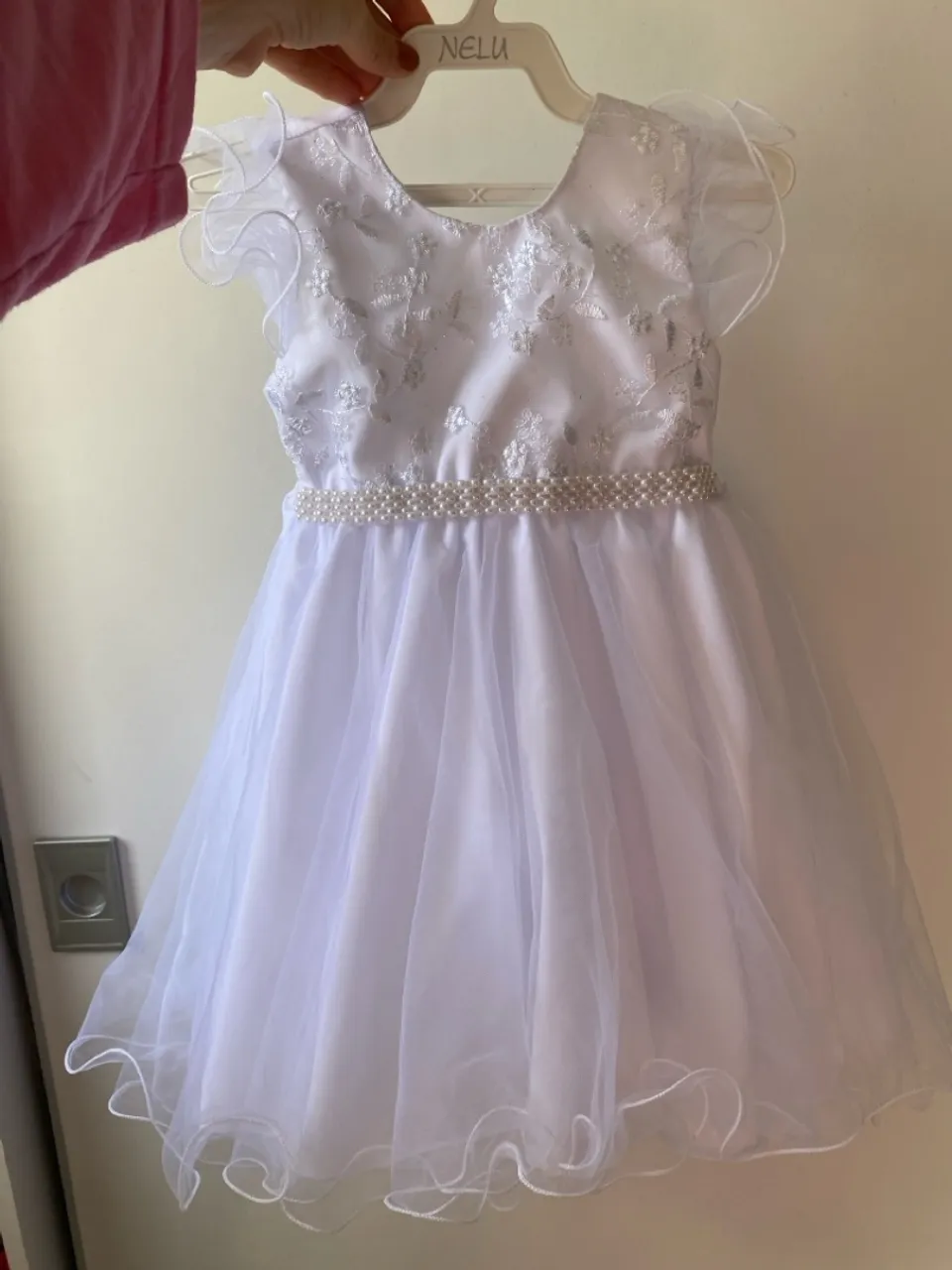 Vestido de festa infantil branco