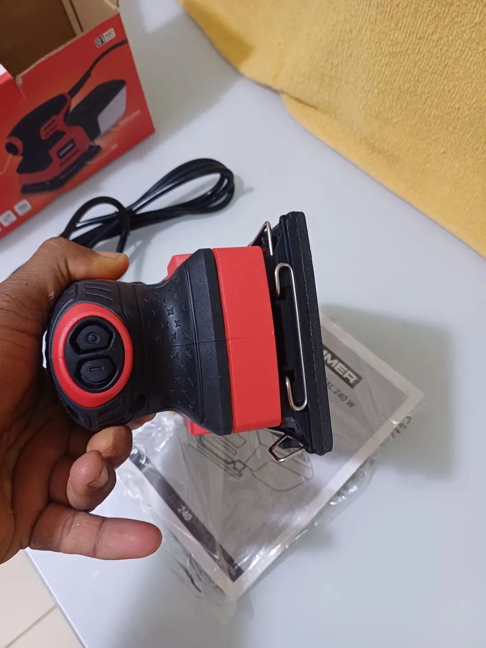 Lixadeira Orbital Zimmer 240W - Foto 5