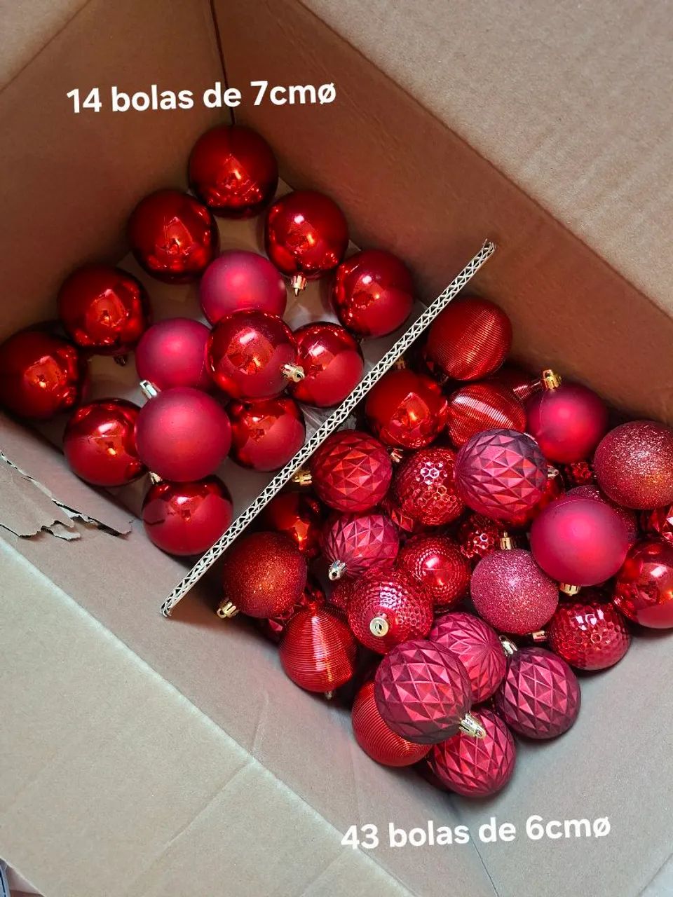 Lote com 165 bolas natakinas vermelhas
