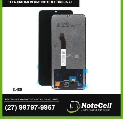 Tela Display Para Xiaomi Redmi Note 8T Original 3.485- Instalação Expressa Em 30 Minutos!