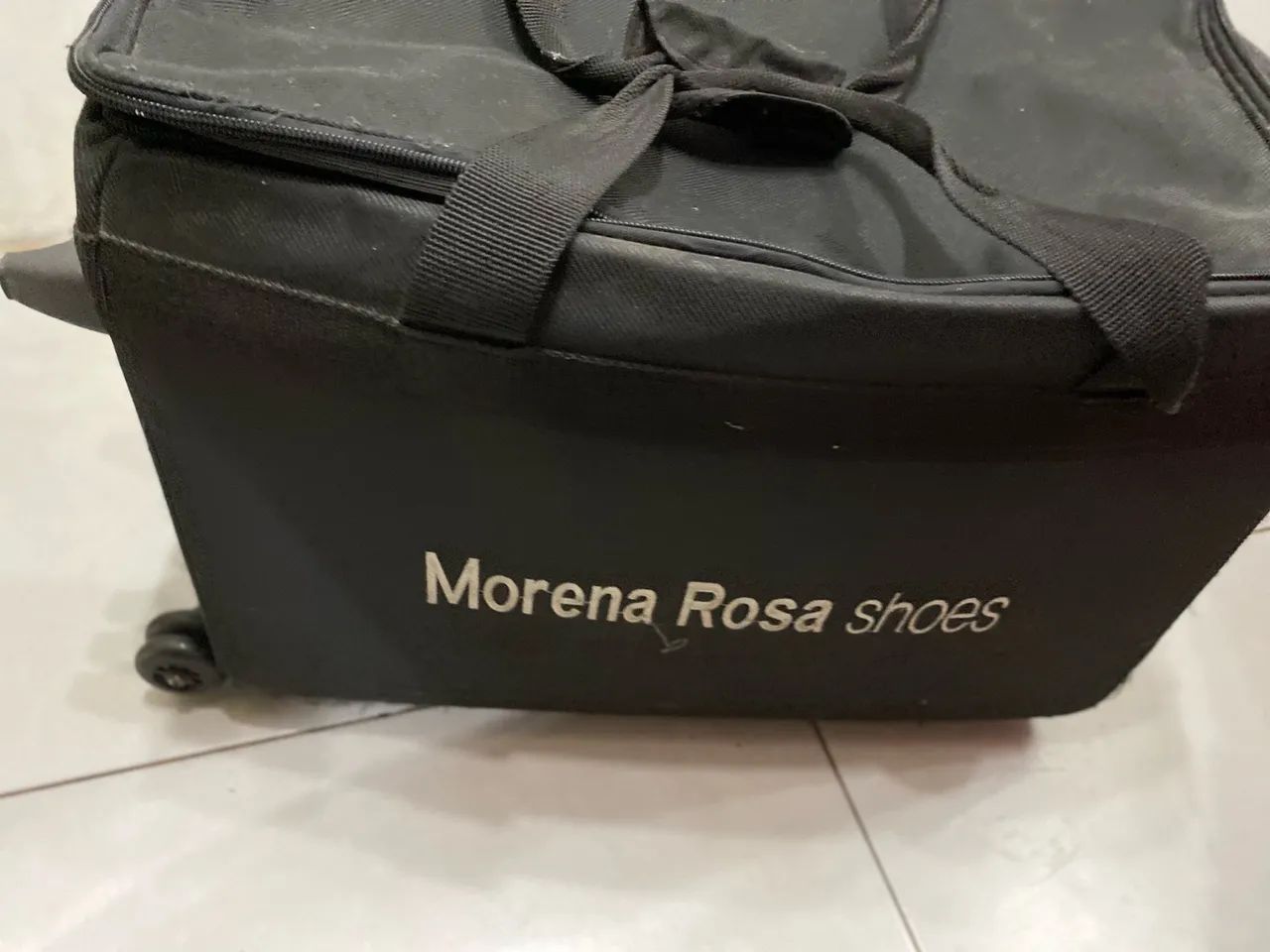 Mala Baú  com Rodinhas Morena Rosa - Foto 4